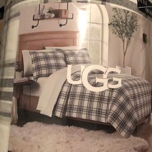UGG FULL/QUEEN flannel comforter set